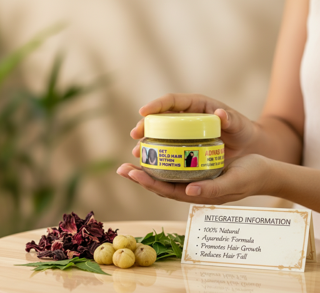 Original Adivasi Neelambari Hair Oil certification and authenticity proof